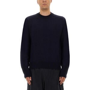 STUDIO NICHOLSON Men's Crew Neck Knit Sweater Men BLUE Sweaters & Cardigans